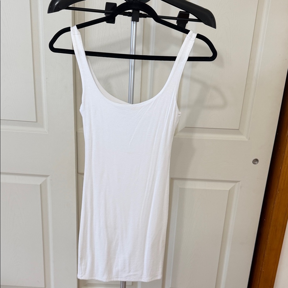 Naked Wardrobe White Mini Dress